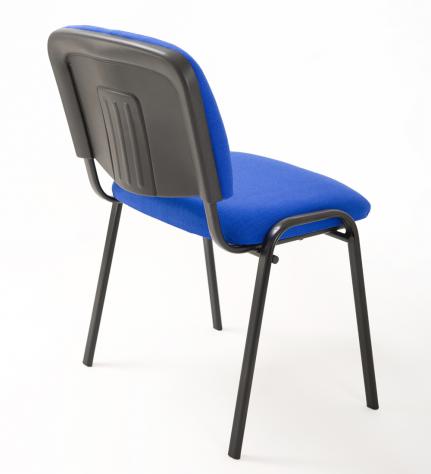 Sedie, Poltroncine Conferenza Ufficio Impilabili per le sale d'attesa - BLU in TESSUTO – NUOVE - Foto 4