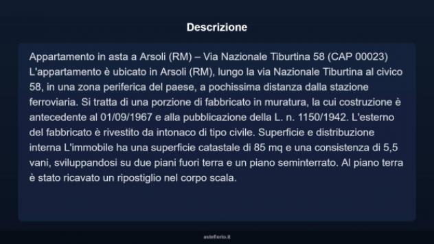 Immobile in asta di 85 m² in vendita a Arsoli - Foto 3