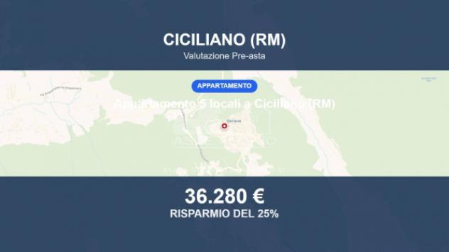 Immobile in asta di 61 m² in vendita a Ciciliano