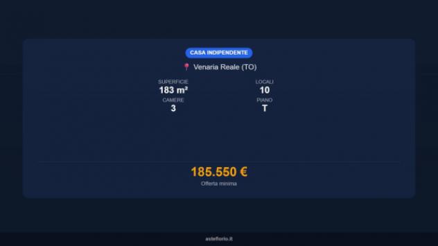 Immobile in asta di 183 m² con più di 5 locali e box auto in vendita a Venaria Reale - Foto 17