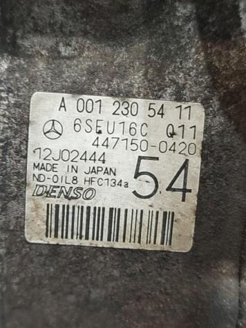 COMPRESSORE A/C MERCEDES SLK W171 2° Serie A0012305411 272942 benzina 2996 (0411) - Foto 5
