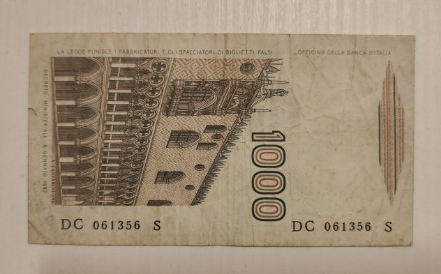 Banconota 1000 lire Marco Polo - Foto 2