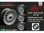Cerchi bbs 7x 15 5x120 et20 bmw