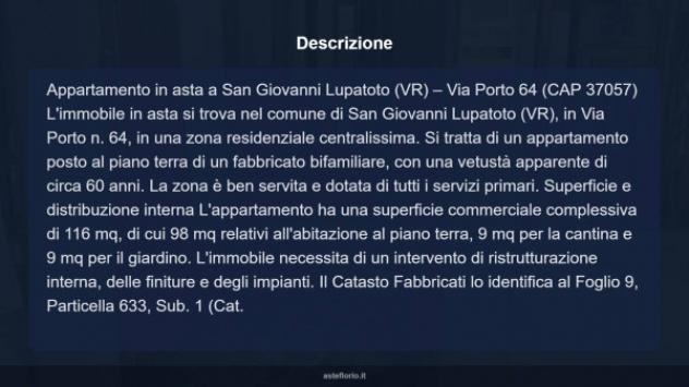 Immobile in asta di 77 m² in vendita a San Giovanni Lupatoto - Foto 8