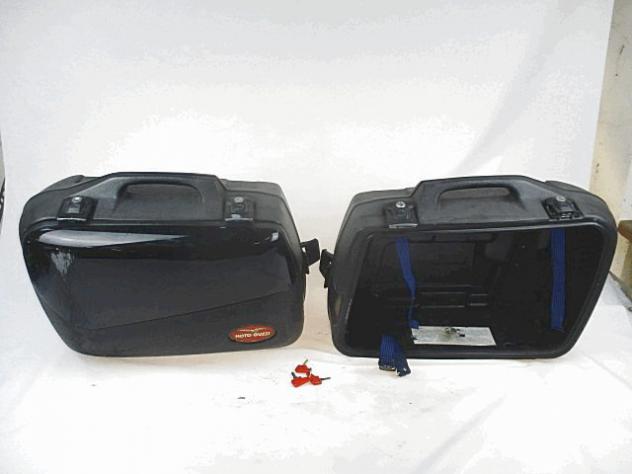 SET BAULETTI LATERALE MOTO GUZZI NEVADA 750 CLASSIC 2004 - 2015 GU973217200005 SIDE LUGAGES SPORTELLO MANCANTE DA SISTEMARE