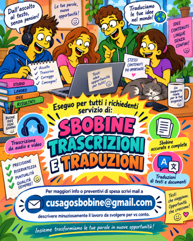 Esesguo servizio accurato di sbobine