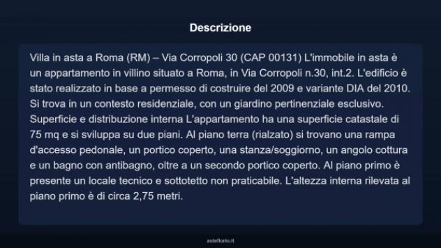 Immobile in asta di 75 m², box auto in vendita a Roma - Foto 6
