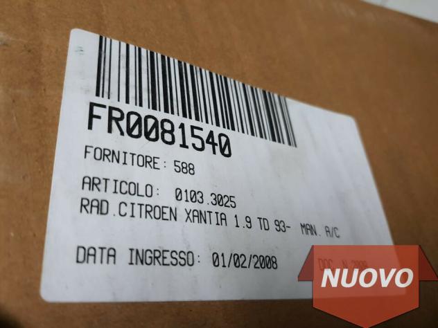Radiatore Motore Citroen Xantia 1.9 Turbo D 1993 2003 1301FY - Foto 3