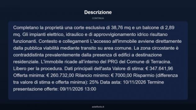 Immobile in asta di 101 m² in vendita a Terracina - Foto 13