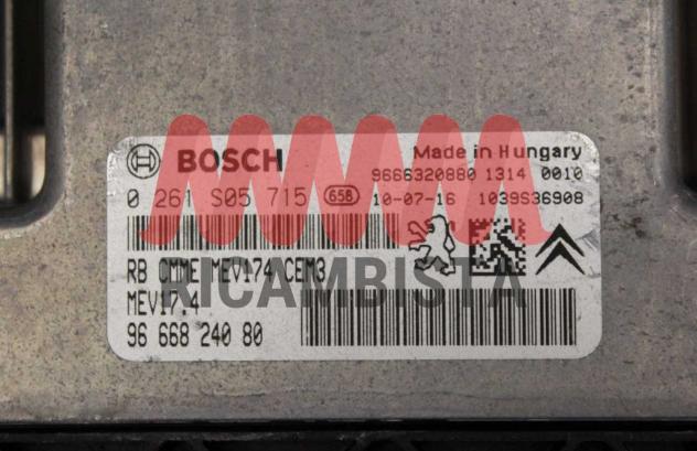 0261S05715 9666824080 Citroen Berlingo 2010 centralina motore Bosch - Foto 2