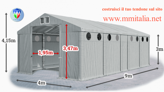 Tendoni rimessaggio camper 4 x 8 x 3 /4,15  mt € 1.756,00 Professional - Foto 10