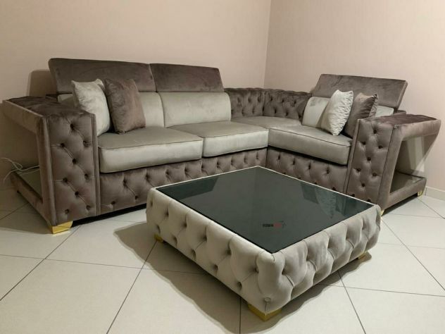 Divani con specchi pouf e luci a led vari colori con spedizione - Foto 5