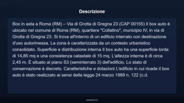 Immobile in asta di 14 m² in vendita a Roma - Foto 4