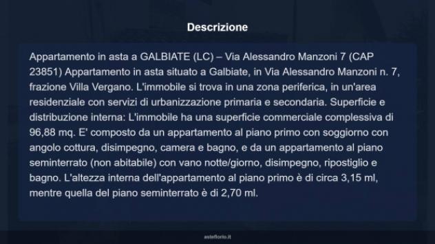 Immobile in asta di 96 m² in vendita a Galbiate - Foto 14