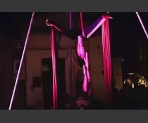 spettacolo danzatrice aerea