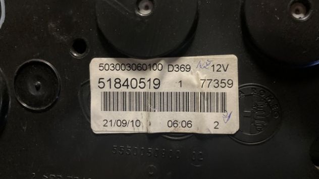 Quadro strumenti Fiat Punto Evo 1.2 benzina del 2011 (51840519) - Foto 3