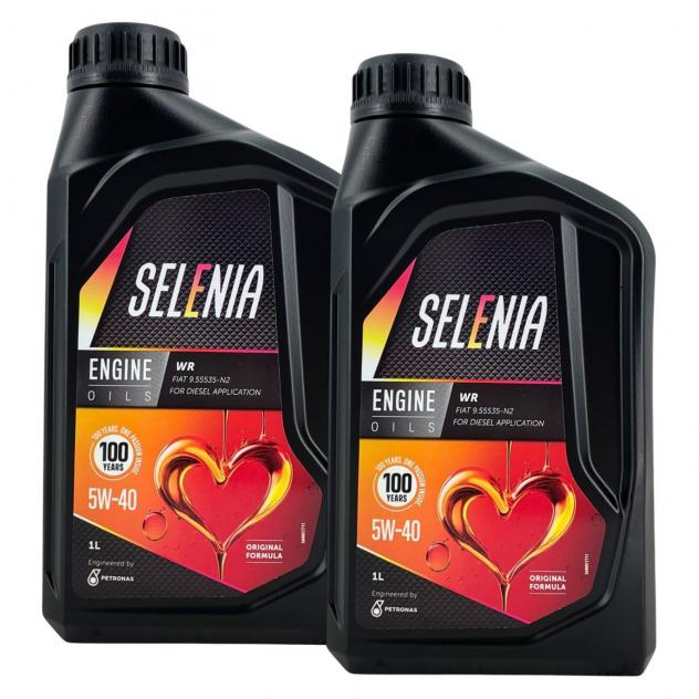 Olio Motore Selenia WR 5W40 2L Lubrificante Sintetico Auto Diesel Euro 4