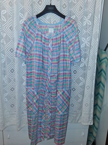 Vestaglia Donna / Signora Taglia grande comoda Chiusura Poussoir Made in Messico