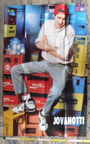 MANIFESTO POSTER DI CIOE' - CLAYTON NORCROSS E JOVANOTTI CON COCA COLA -