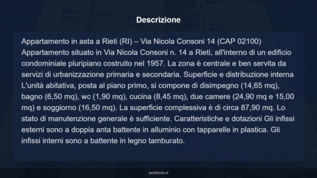 Immobile in asta di 98 m² in vendita a Rieti - Foto 4