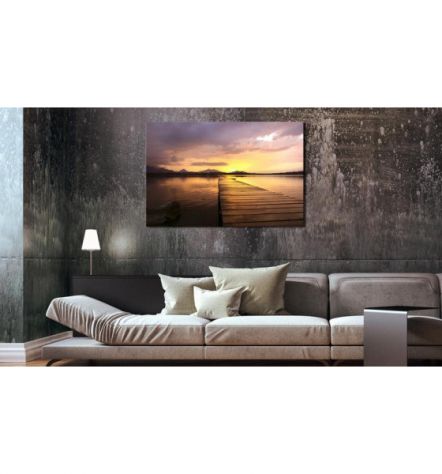 Quadro Passerella Sul Mare Di Sera ARREDALACASA - Foto 2