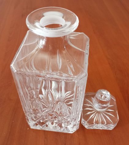 Bottiglia Per Liquori In Cristallo Vintage Anni 80 - Foto 5