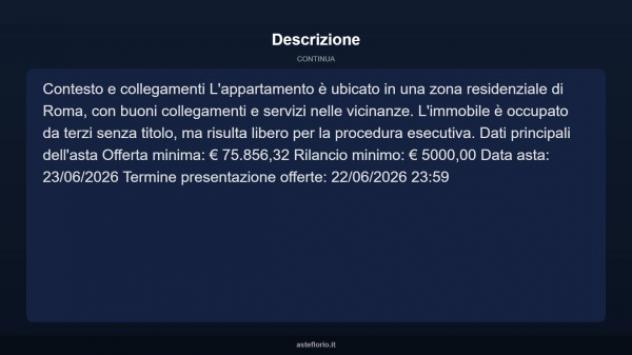 Immobile in asta di 63 m² in vendita a Roma - Foto 4