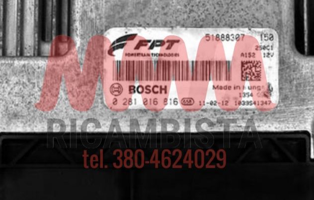 51888307 Fiat Ducato 3.0 centralina motore Bosch 0281016816