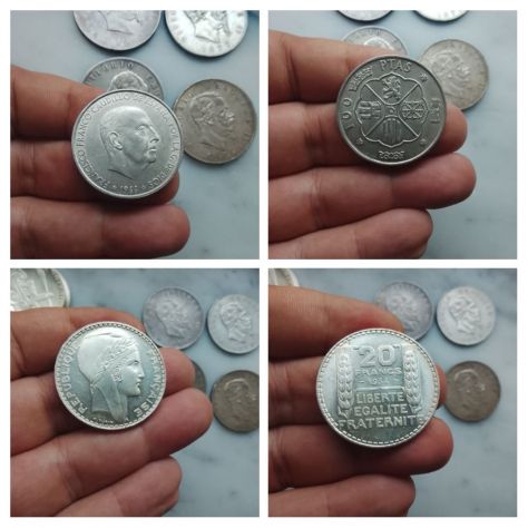 Monete Argento Regno d'Italia e Dal Mondo 500 lire Argento 5 lire Scudo ed altro - Foto 6