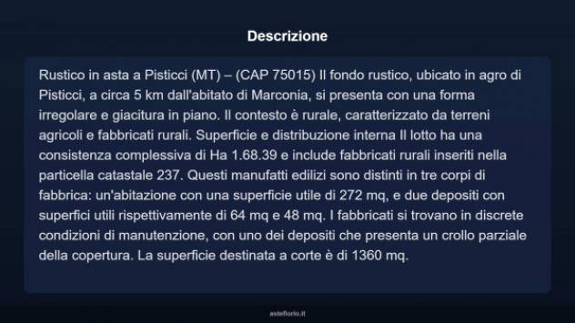 Immobile in asta di 272 m² in vendita a Pisticci - Foto 3