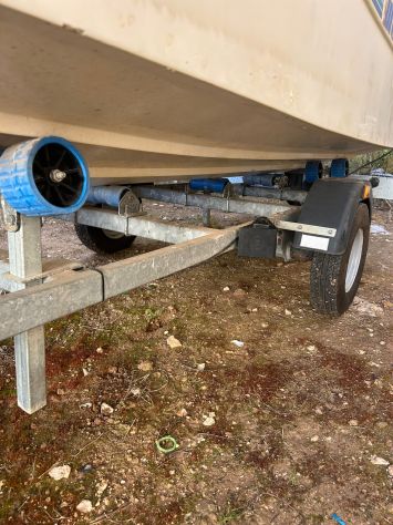 Carrello barca RIMORCHIO OMOLOGATO 400kg massiccio - Foto 5