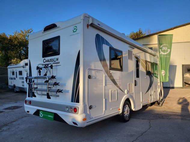 MOTORHOME CHAUSSON DUCATO BASCULANTE GARAGE CLIMATIZZATORE LETTI CASTELLO POSTERIORI GENERALI CAMPER USATI 492 - Foto 4