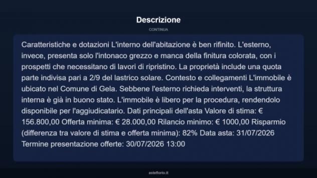 Immobile in asta di 196 m² in vendita a Gela - Foto 6