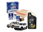 Kit Tagliando UFI con Filtri e Olio Selenia 0W30 per Fiat 500X e Jeep Renegade