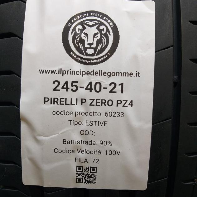 2 GOMME 245 40 21 PIRELLI A60233 - Foto 2