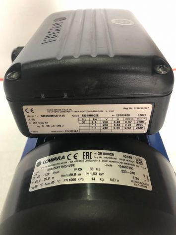 LOWARA 5HM06P11M5HVBE Elettropompa centrifugha orizzontale multistadio V230 Hz50