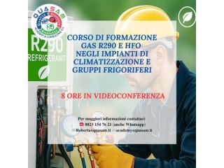 Corso Gas R290 e HFO negli Impianti di Climatizzazione e Gruppi Frigoriferi