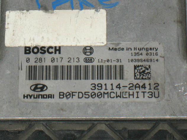 0281017213 ECU HYUNDAI i30 0281017213 39114-2A412 EDC17C08 - Foto 2