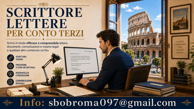 Scrittore lettere per conto terzi