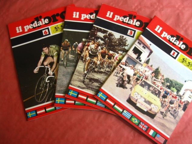 4 quaderni completi e non usati- Serie"IL PEDALE D'ORO" - Anni '70