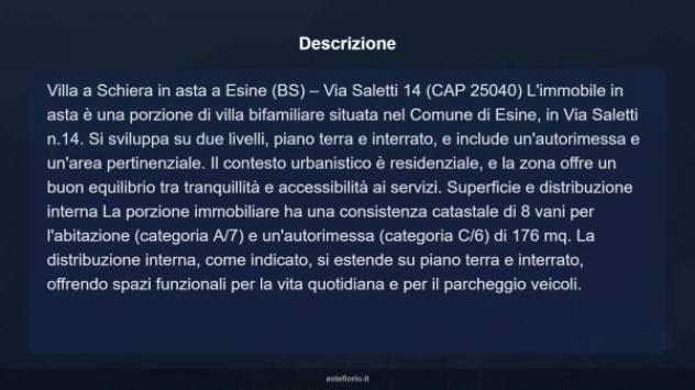 Immobile in asta di 176 m² con più di 5 locali e box auto in vendita a Esine - Foto 4