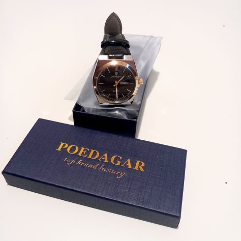 Orologio al Quarzo POEDAGAR da Uomo, Luminoso con Calendario. - Foto 2