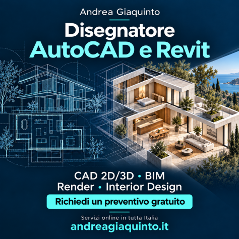 Disegnatore AutoCAD e Revit – BIM e render 3D