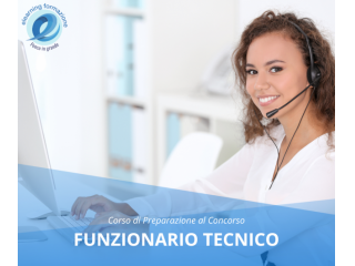 Corso online di preparazione al concorso per Funzionario Tecnico