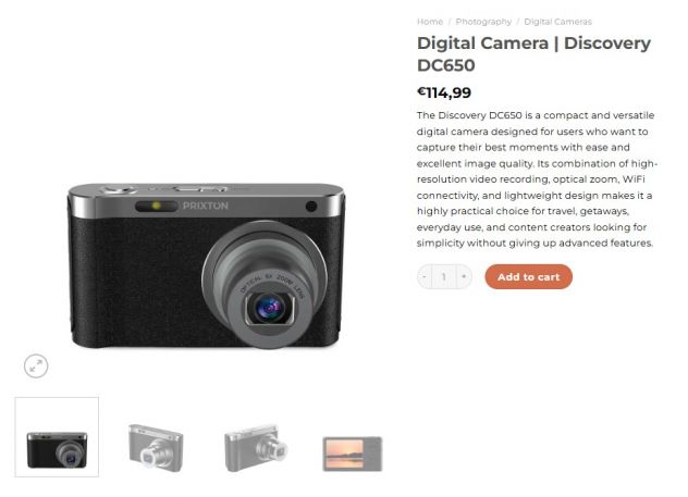 Fotocamera digitale PRIXTON DC650