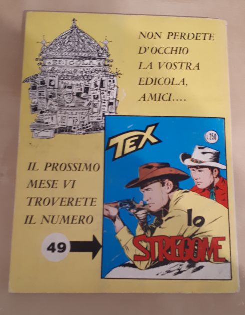 TEX N. 48 DUELLO A LAREDO  COLLANA TEX GIGANTE  EDIZIONI ARALDO FEBBRAIO 1968 - Foto 4