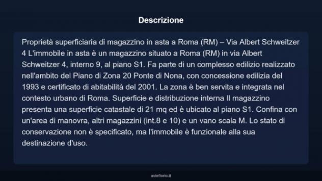 Immobile in asta di 21 m² in vendita a Roma - Foto 4