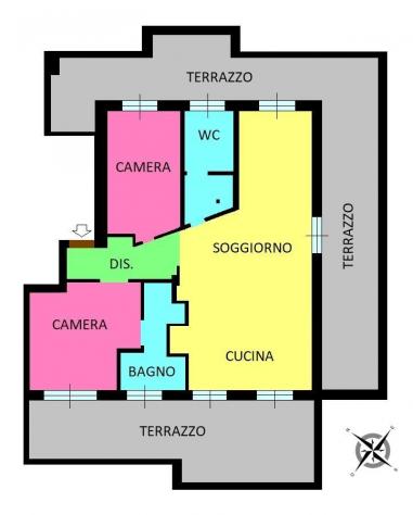 Ampio appartamento di 3 locali con terrazzi a Missaglia - Foto 20
