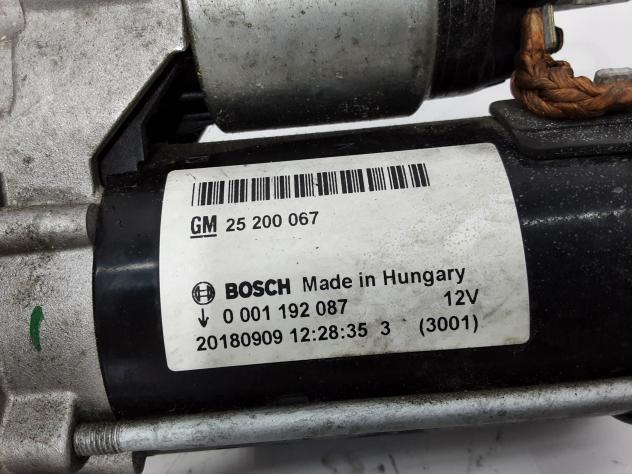 MOTORINO D' AVVIAMENTO OPEL Adam 1° Serie 25200067 A 12 XEL, B 12 XEL, D 12 XEL Benzina 1200 (13) - Foto 3