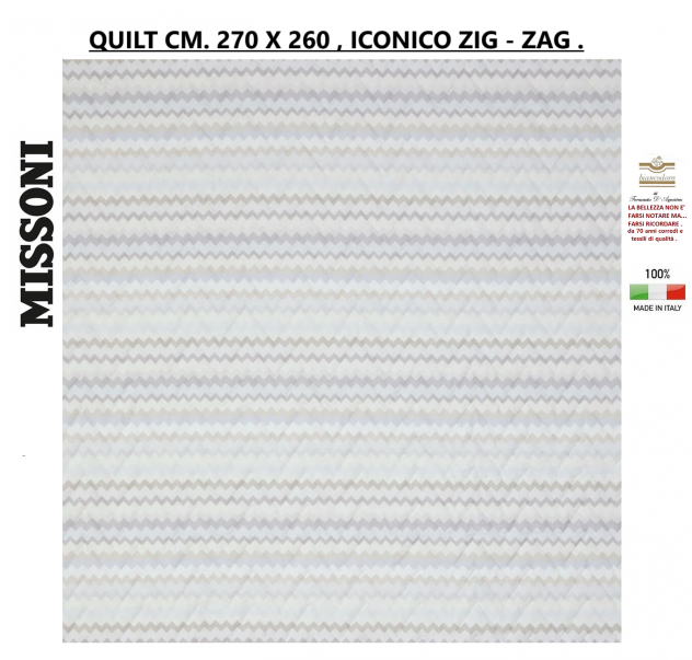 Quilt copriletto Missoni matrimoniale 2 varianti - Foto 6